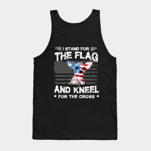 Chihuahhua Dog Stand For The Flag Kneel For Fallen Tank Top